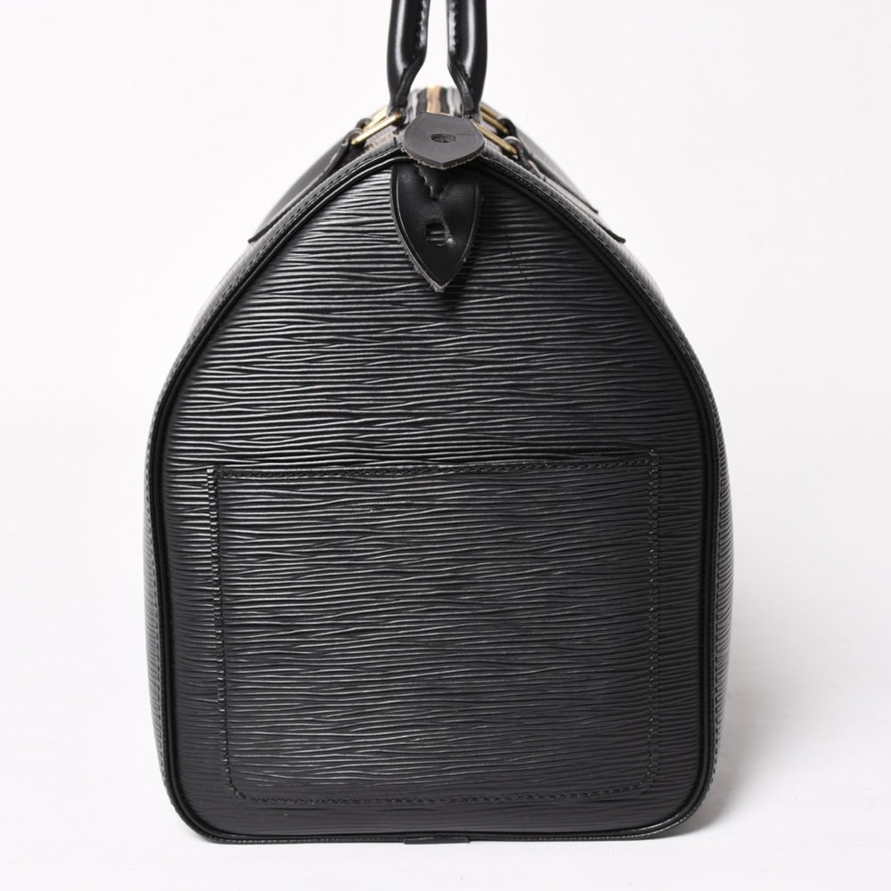 極美品 LOUIS VUITTON ルイヴィトン スピーディ35 ハンドバッグ M42992 エピレザー ブラック ゴールド金具 中古 4a004211