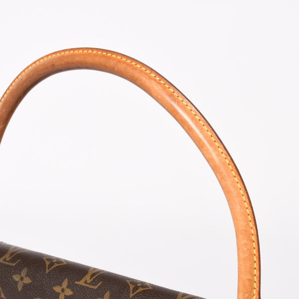 LOUIS VUITTON Mini Looping One Shoulder Bag M51147 Monogram PVC Leather Brown Good Condition Used 4a004222
