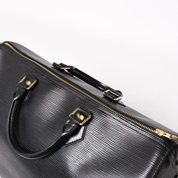 Very good condition LOUIS VUITTON Speedy 35 handbag M42992 Epi leather black gold hardware used 4a004211