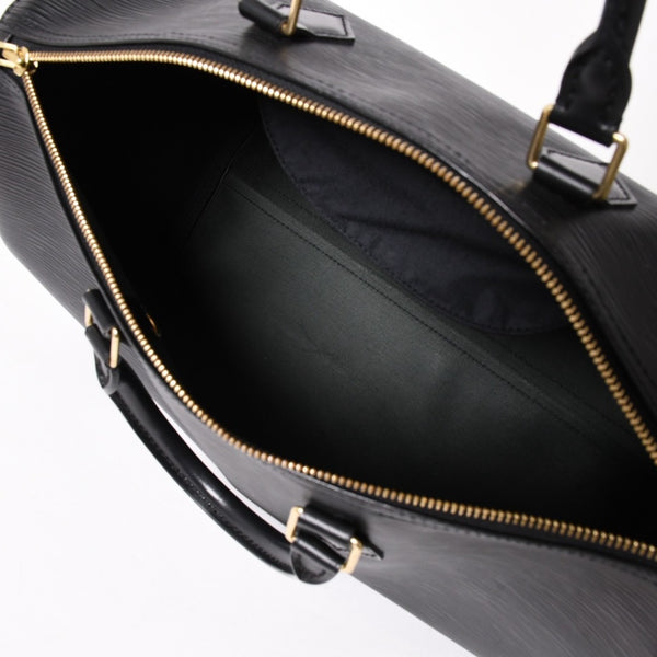 Very good condition LOUIS VUITTON Speedy 35 handbag M42992 Epi leather black gold hardware used 4a004211