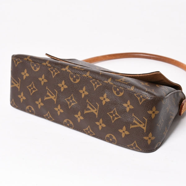 LOUIS VUITTON Mini Looping One Shoulder Bag M51147 Monogram PVC Leather Brown Good Condition Used 4a004222