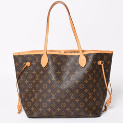 極美品 LOUIS VUITTON ルイヴィトン ネヴァーフルMM トートバッグ M46975 モノグラム ブラウン GI0172 ゴールド金具 中古 4a004227