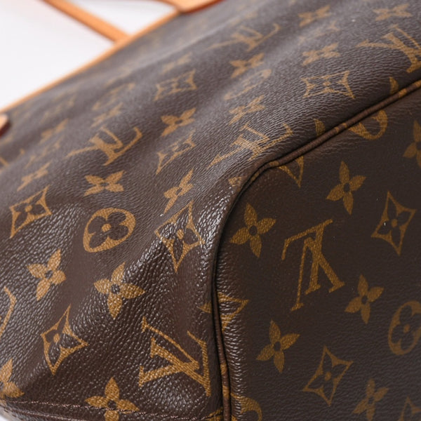 極美品 LOUIS VUITTON ルイヴィトン ネヴァーフルMM トートバッグ M46975 モノグラム ブラウン GI0172 ゴールド金具 中古 4a004227