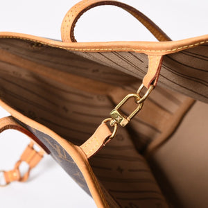 極美品 LOUIS VUITTON ルイヴィトン ネヴァーフルMM トートバッグ M46975 モノグラム ブラウン GI0172 ゴールド金具 中古 4a004227
