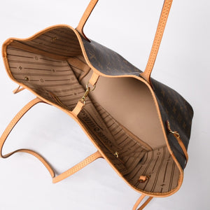 極美品 LOUIS VUITTON ルイヴィトン ネヴァーフルMM トートバッグ M46975 モノグラム ブラウン GI0172 ゴールド金具 中古 4a004227