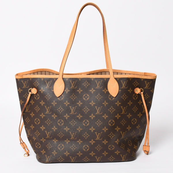 極美品 LOUIS VUITTON ルイヴィトン ネヴァーフルMM トートバッグ M46975 モノグラム ブラウン GI0172 ゴールド金具 中古 4a004227