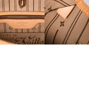 極美品 LOUIS VUITTON ルイヴィトン ネヴァーフルMM トートバッグ M46975 モノグラム ブラウン GI0172 ゴールド金具 中古 4a004227
