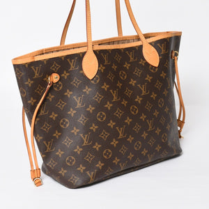 極美品 LOUIS VUITTON ルイヴィトン ネヴァーフルMM トートバッグ M46975 モノグラム ブラウン GI0172 ゴールド金具 中古 4a004227