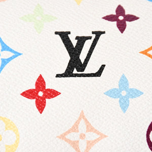 Very Good Condition LOUIS VUITTON Pochette Accessory Pouch M92649 Monogram Multicolor White Used 4a003923