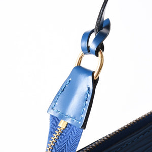 Very Good Condition LOUIS VUITTON Pochette Accessoire One Shoulder Bag M52945 Epi Leather Blue Used 4a004200