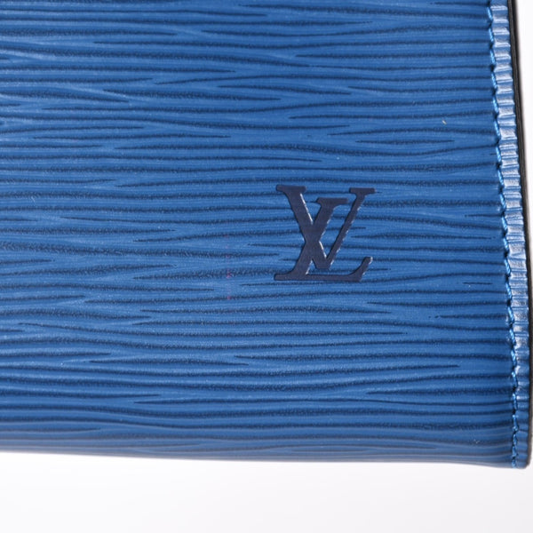 Very Good Condition LOUIS VUITTON Pochette Accessoire One Shoulder Bag M52945 Epi Leather Blue Used 4a004200