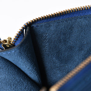 Very Good Condition LOUIS VUITTON Pochette Accessoire One Shoulder Bag M52945 Epi Leather Blue Used 4a004200