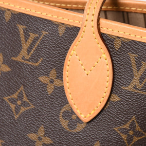 極美品 LOUIS VUITTON ルイヴィトン ネヴァーフルMM トートバッグ M46975 モノグラム ブラウン GI0172 ゴールド金具 中古 4a004227