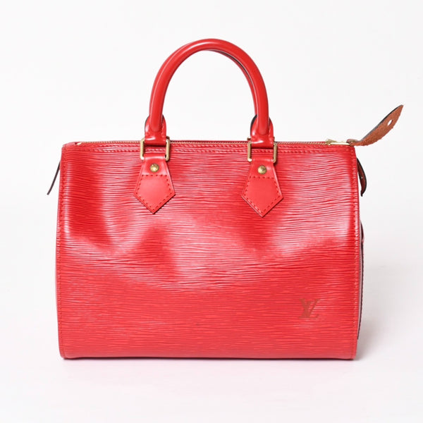 Very good condition LOUIS VUITTON Louis Vuitton Speedy 25 handbag M43015 Epi leather red VI1924 Gold hardware Good condition Used 4a004176