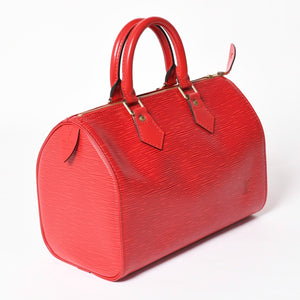 Very good condition LOUIS VUITTON Louis Vuitton Speedy 25 handbag M43015 Epi leather red VI1924 Gold hardware Good condition Used 4a004176