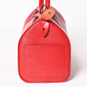 Very good condition LOUIS VUITTON Louis Vuitton Speedy 25 handbag M43015 Epi leather red VI1924 Gold hardware Good condition Used 4a004176