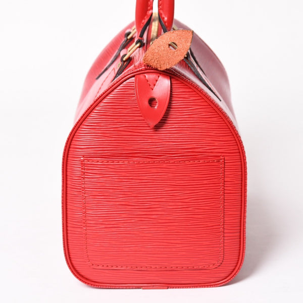 Very good condition LOUIS VUITTON Louis Vuitton Speedy 25 handbag M43015 Epi leather red VI1924 Gold hardware Good condition Used 4a004176