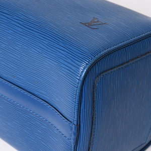 LOUIS VUITTON Speedy 25 Handbag M43015 Epi Leather Blue Gold Hardware Good Condition Used 4a004202