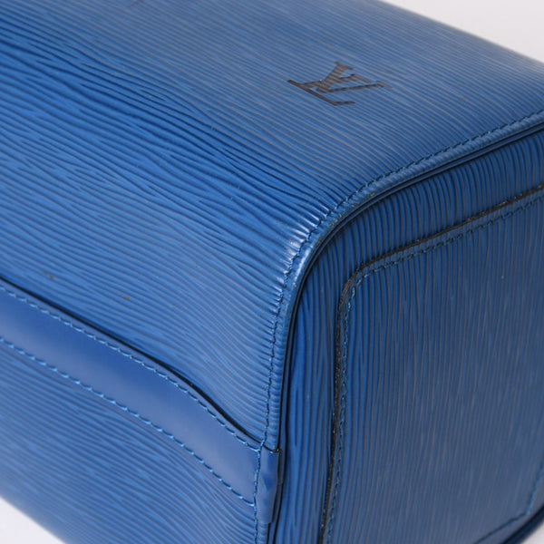 LOUIS VUITTON Speedy 25 Handbag M43015 Epi Leather Blue Gold Hardware Good Condition Used 4a004202