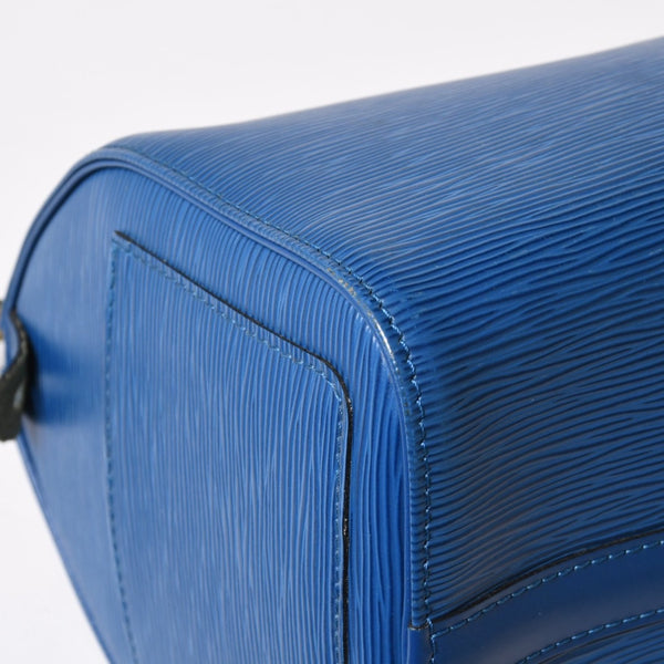 LOUIS VUITTON Speedy 25 Handbag M43015 Epi Leather Blue Gold Hardware Good Condition Used 4a004202
