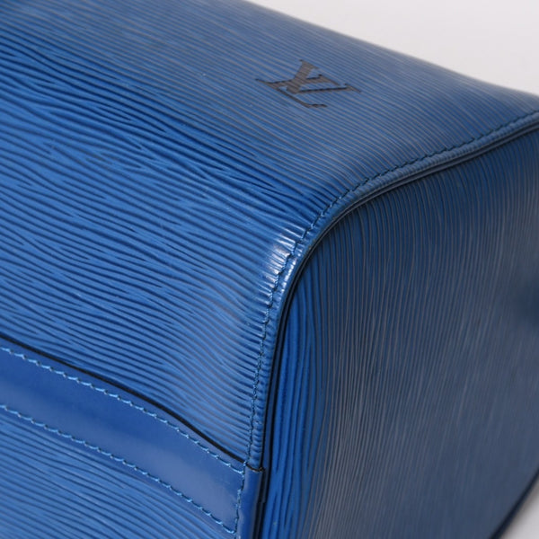 LOUIS VUITTON Speedy 25 Handbag M43015 Epi Leather Blue Gold Hardware Good Condition Used 4a004202