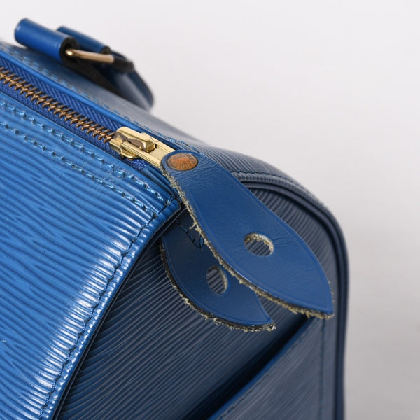 LOUIS VUITTON Speedy 25 Handbag M43015 Epi Leather Blue Gold Hardware Good Condition Used 4a004202