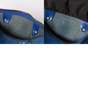 LOUIS VUITTON Speedy 25 Handbag M43015 Epi Leather Blue Gold Hardware Good Condition Used 4a004202