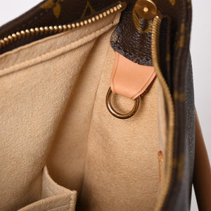 Very Good Condition LOUIS VUITTON Looping GM Handbag Monogram M51145 Brown Gold Hardware Used 4a004233