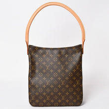 Load image into Gallery viewer, 極美品 LOUIS VUITTON ルイヴィトン ルーピングGM ハンドバッグ モノグラム M51145 ブラウン ゴールド金具 中古 4a004233