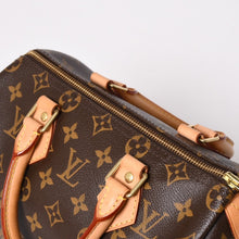 画像をギャラリービューアに読み込む, 極美品 LOUIS VUITTON ルイヴィトン スピーディ25 ハンドバック M41528 モノグラム PVC レザー ブラウン ゴールド金具 中古 4a004216