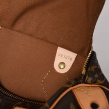 画像をギャラリービューアに読み込む, 極美品 LOUIS VUITTON ルイヴィトン スピーディ25 ハンドバック M41528 モノグラム PVC レザー ブラウン ゴールド金具 中古 4a004216