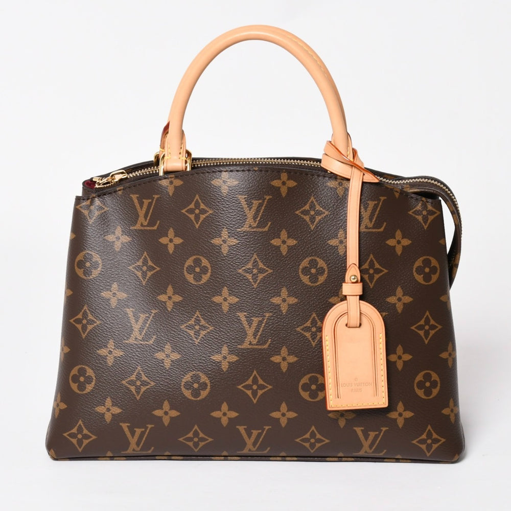 新品同様 LOUIS VUITTON ルイヴィトン Petit Palais PM プティ パレPM 2WAYバッグ M45900 モノグラム ブラウン ゴールド金具 中古 4a004184
