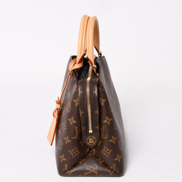 新品同様 LOUIS VUITTON ルイヴィトン Petit Palais PM プティ パレPM 2WAYバッグ M45900 モノグラム ブラウン ゴールド金具 中古 4a004184