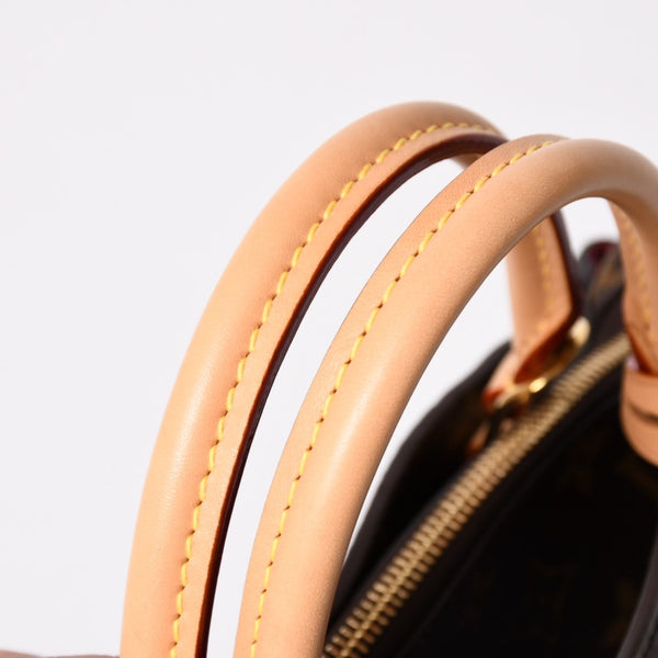新品同様 LOUIS VUITTON ルイヴィトン Petit Palais PM プティ パレPM 2WAYバッグ M45900 モノグラム ブラウン ゴールド金具 中古 4a004184