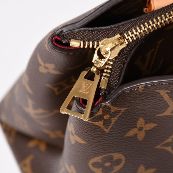 新品同様 LOUIS VUITTON ルイヴィトン Petit Palais PM プティ パレPM 2WAYバッグ M45900 モノグラム ブラウン ゴールド金具 中古 4a004184