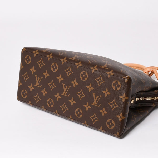 新品同様 LOUIS VUITTON ルイヴィトン Petit Palais PM プティ パレPM 2WAYバッグ M45900 モノグラム ブラウン ゴールド金具 中古 4a004184