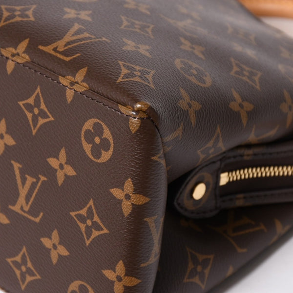 新品同様 LOUIS VUITTON ルイヴィトン Petit Palais PM プティ パレPM 2WAYバッグ M45900 モノグラム ブラウン ゴールド金具 中古 4a004184