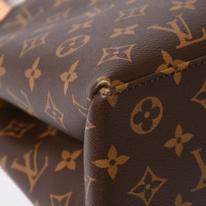 新品同様 LOUIS VUITTON ルイヴィトン Petit Palais PM プティ パレPM 2WAYバッグ M45900 モノグラム ブラウン ゴールド金具 中古 4a004184