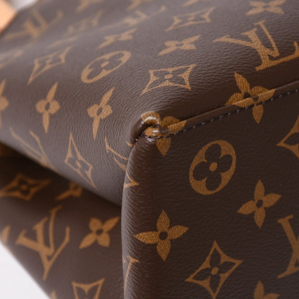 新品同様 LOUIS VUITTON ルイヴィトン Petit Palais PM プティ パレPM 2WAYバッグ M45900 モノグラム ブラウン ゴールド金具 中古 4a004184