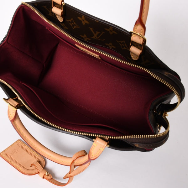 新品同様 LOUIS VUITTON ルイヴィトン Petit Palais PM プティ パレPM 2WAYバッグ M45900 モノグラム ブラウン ゴールド金具 中古 4a004184