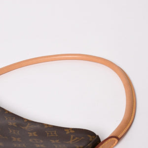Very Good Condition LOUIS VUITTON Looping GM Handbag Monogram M51145 Brown Gold Hardware Used 4a004233