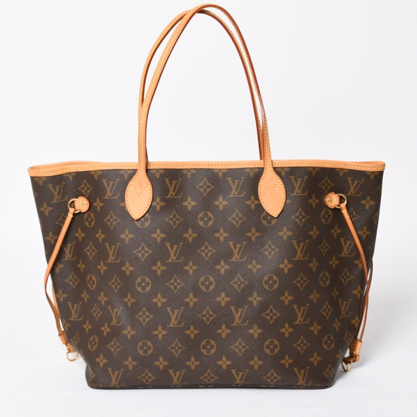 極美品 LOUIS VUITTON ルイヴィトン ネヴァーフルMM トートバッグ M46975 モノグラム ブラウン AR3058 ゴールド金具 中古 4a004223