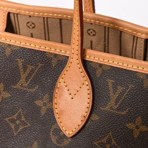極美品 LOUIS VUITTON ルイヴィトン ネヴァーフルMM トートバッグ M46975 モノグラム ブラウン AR3058 ゴールド金具 中古 4a004223