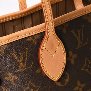 極美品 LOUIS VUITTON ルイヴィトン ネヴァーフルMM トートバッグ M46975 モノグラム ブラウン AR3058 ゴールド金具 中古 4a004223