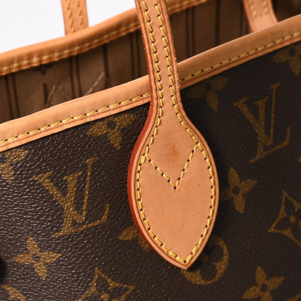 極美品 LOUIS VUITTON ルイヴィトン ネヴァーフルMM トートバッグ M46975 モノグラム ブラウン AR3058 ゴールド金具 中古 4a004223