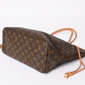 極美品 LOUIS VUITTON ルイヴィトン ネヴァーフルMM トートバッグ M46975 モノグラム ブラウン AR3058 ゴールド金具 中古 4a004223