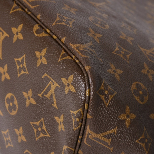 極美品 LOUIS VUITTON ルイヴィトン ネヴァーフルMM トートバッグ M46975 モノグラム ブラウン AR3058 ゴールド金具 中古 4a004223