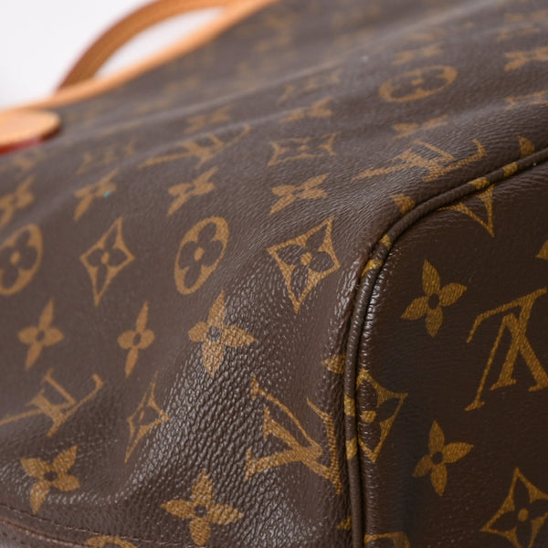 極美品 LOUIS VUITTON ルイヴィトン ネヴァーフルMM トートバッグ M46975 モノグラム ブラウン AR3058 ゴールド金具 中古 4a004223