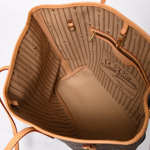 極美品 LOUIS VUITTON ルイヴィトン ネヴァーフルMM トートバッグ M46975 モノグラム ブラウン AR3058 ゴールド金具 中古 4a004223