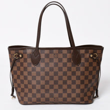 画像をギャラリービューアに読み込む, 新品同様 LOUIS VUITTON ルイヴィトン ネヴァーフルPM ハンドバッグ N41359 ダミエエベヌキャンバス ブラウン AR4162 ゴールド金具 中古 4a004231